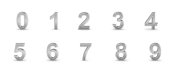 Numbers set from 0 to 9 — Stock Photo, Image