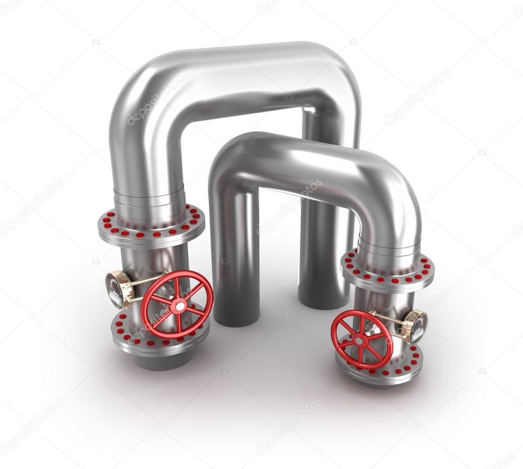 Industrial valves and pipes