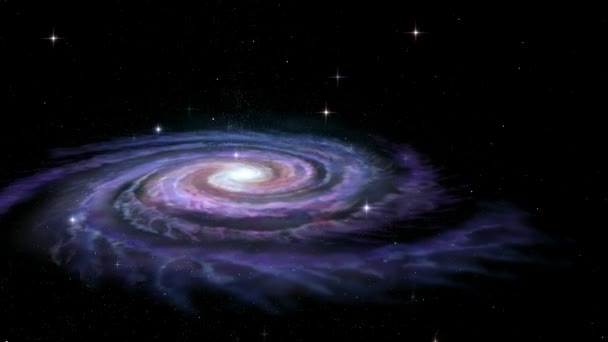 Galaxia espiral Vía Láctea — Vídeos de Stock