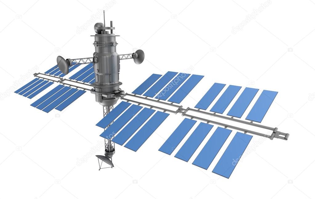 Space satellite isolated