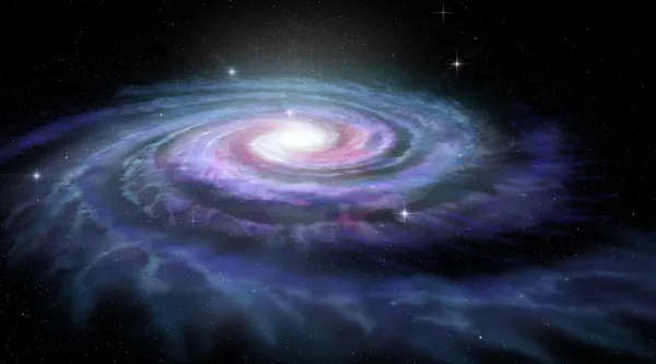 Galaxia espiral Vía Láctea — Foto de Stock