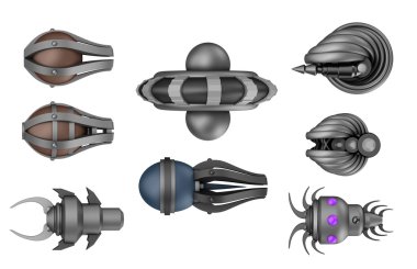 space Invaders, üzerinde beyaz izole