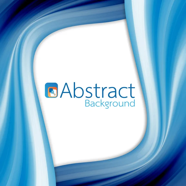 Abstract background frame blue color futuristic wavy — Stock Photo, Image