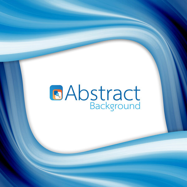 Абстрактный фон синего цвета футуристический волнистый
