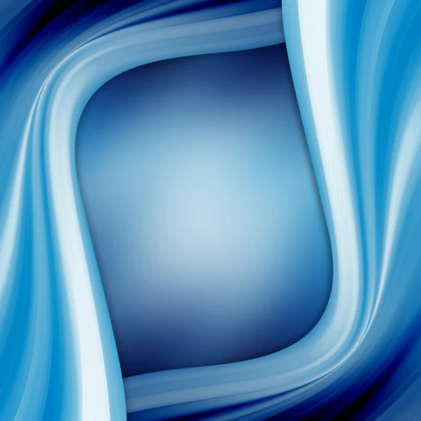Marco de fondo abstracto color azul futurista ondulado — Foto de Stock