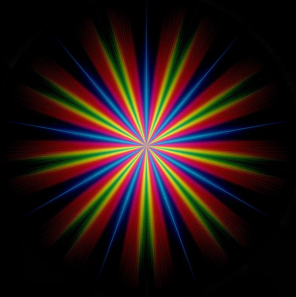 Bir arka plan siyah spektrum üzerinde soyut altın renk — Stok fotoğraf