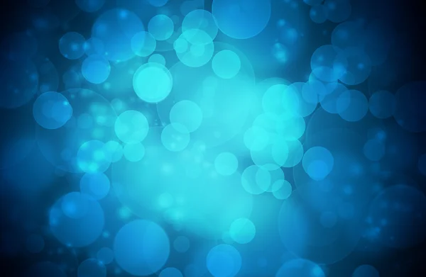 Niebieski bokeh abstrakcyjne światło tło — Zdjęcie stockowe