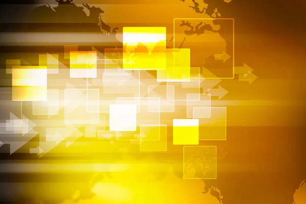 Abstracte achtergrond digitale technologie pijlknop geel — Stockfoto