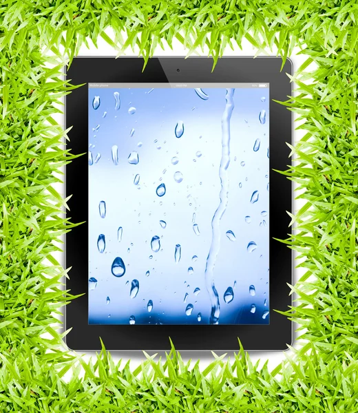 Tablet pc, isolated on background white — Stock Photo, Image