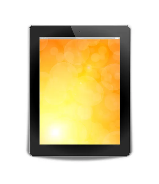 Tablet pc, geïsoleerd op witte achtergrond — Stockfoto