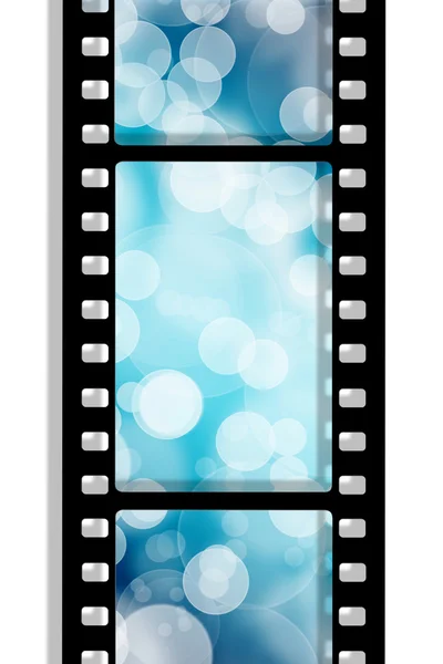 Black film sheet on background white — Stock Photo, Image