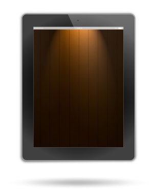 tablet pc, arka plan beyaz izole