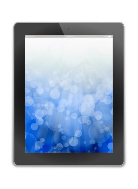 tablet pc, arka plan beyaz izole