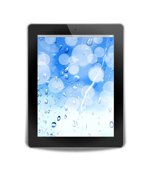 태블릿 pc, 배경 흰색 절연 — 스톡 사진
