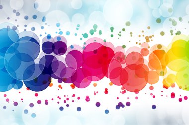 Renkli bir arkaplan dijital bokeh efekti üzerinde soyut