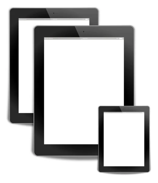 Tablet pc, isolated on background white — Stock Photo, Image