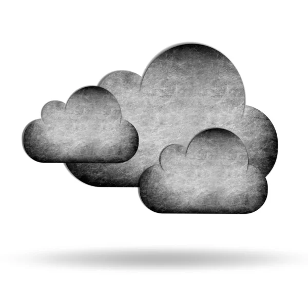 Lucht en de wolken op achtergrond retro zwart — Stockfoto
