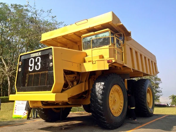 Terex 93, mina de carbón lignito de camiones mae moh en lampang provincia sudeste asiático Tailandia Fotos de stock