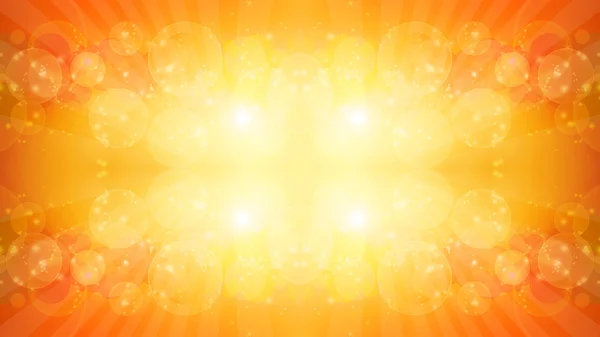 Orange bokeh abstract light background — Stock Photo, Image