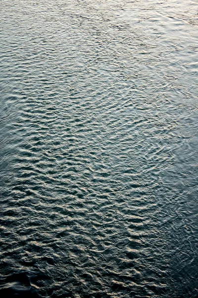 Güzel su yüzeyi arka planı. Gün batımında bir nehir manzarası.