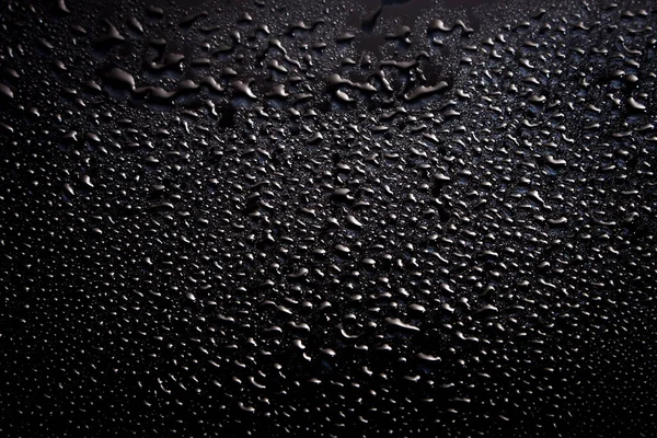 Μαύρο Αφηρημένο Φόντο Σταγόνες Νερού Υγρά Μαύρη Υφή — Φωτογραφία Αρχείου
