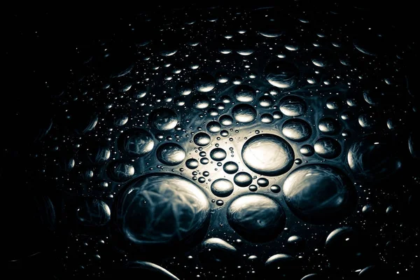 Abstract Dark Shiny Background Droplets Droplets Background Dim Spotlight — Stock Fotó