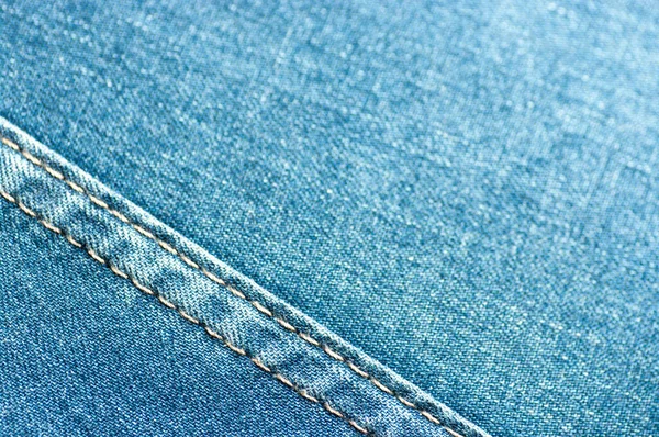 Jeans Material Close View Blue Jeans Background — Stock fotografie