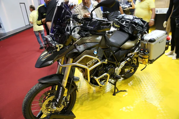BMW motocicleta turatech preto — Fotografia de Stock
