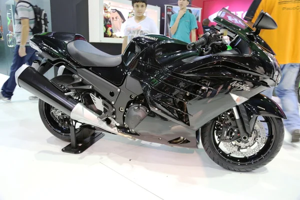 Motorfiets kawasaki ninja zwarte model zx-14r — Stockfoto