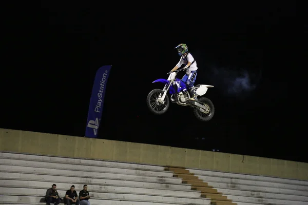 Motocross-Nacht — Stockfoto