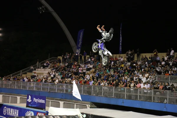 Motocross noite — Fotografia de Stock