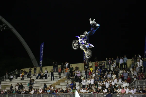 Motocross noite — Fotografia de Stock