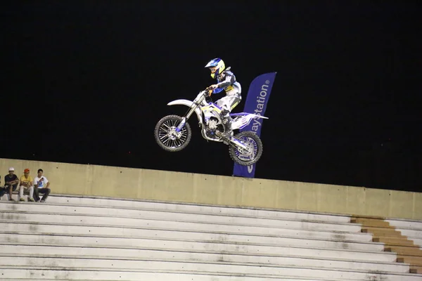 Motocross gece — Stok fotoğraf