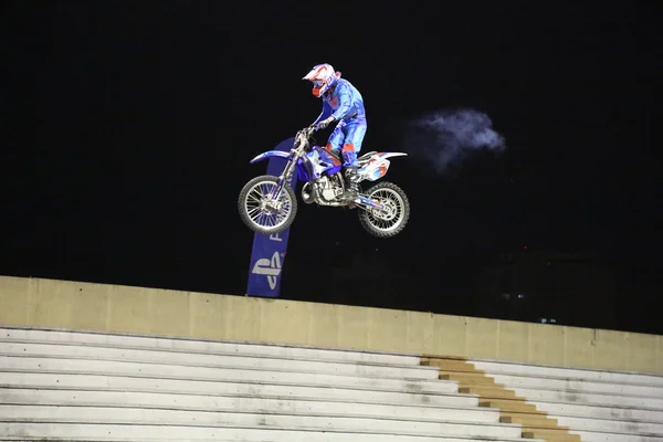 Motocross-Nacht — Stockfoto