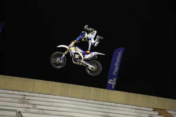 Motocross-Nacht — Stockfoto