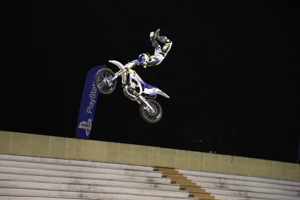 Motocross noc — Zdjęcie stockowe