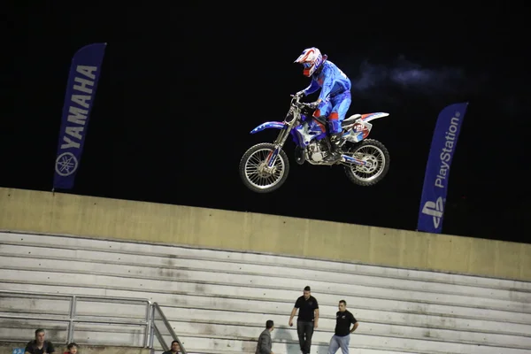 Motocross gece — Stok fotoğraf