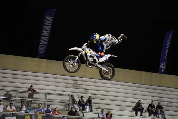 Motocross gece — Stok fotoğraf