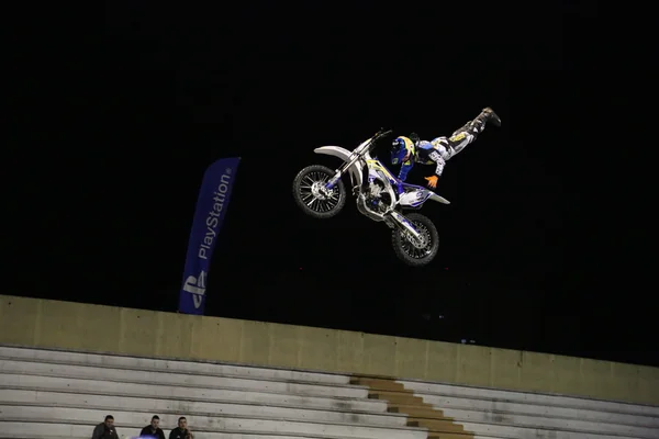 Motocross noc — Zdjęcie stockowe