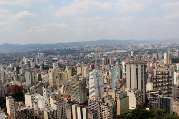 Center i sao paulo sett från terrassen Italien — Stockfoto