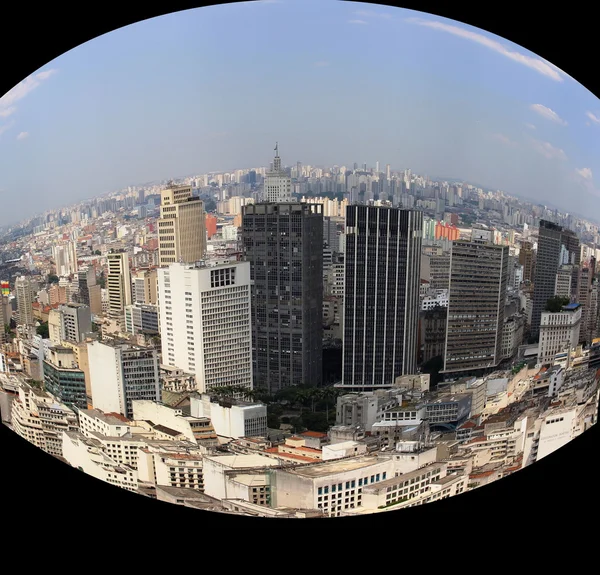 Sao paulo s fisheye efekt — Stock fotografie