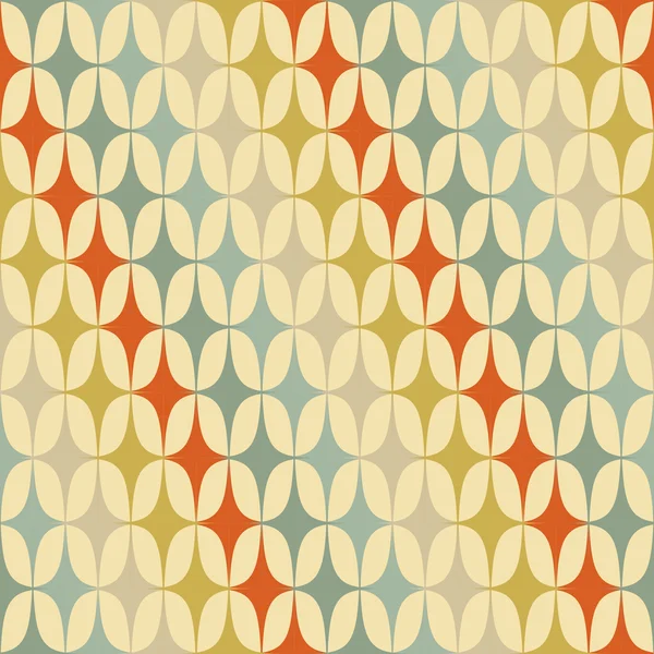 Abstracte retro geometrische naadloze patroon met driehoeken. vectorillustratie — Stockvector
