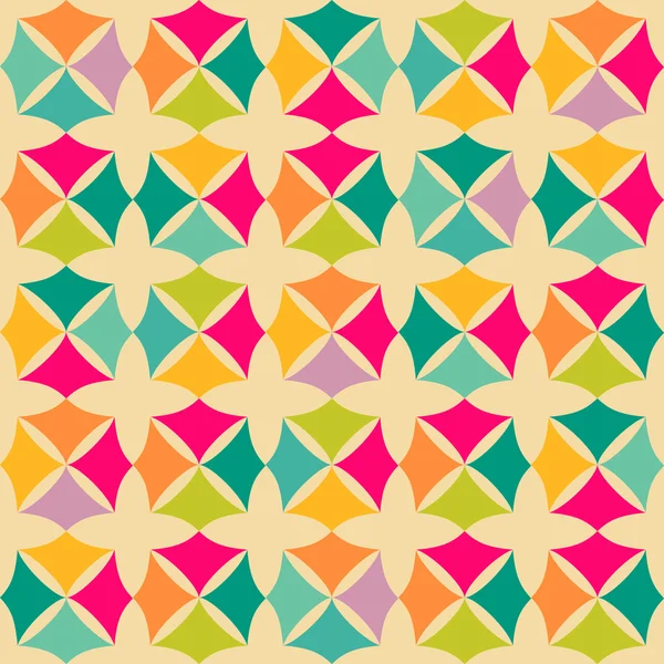 Abstracte retro geometrische naadloze patroon. vectorillustratie — Stockvector