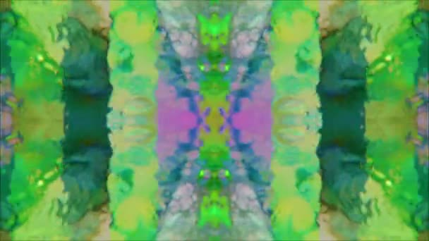 Kaléidoscope géométrique futuriste, animation multicolore pour les spectacles webpunk. — Video