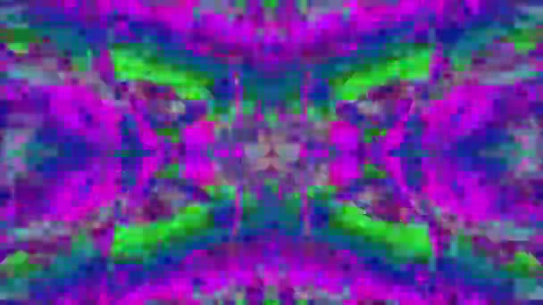 Abstract data error neon sci-fi holografische achtergrond. — Stockvideo