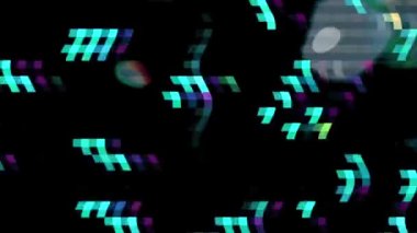 Dalgalı mozaik, soyut kusurlu pikselli arkaplan. 