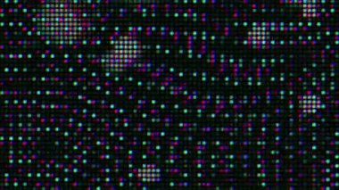 Veri hatası kavramı. Noktalı dönüşümlü siber punk moda yanardöner arka plan. 