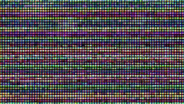 Abstracte levendige achtergrond. Pixelpatroon glitchy metamorfosen. — Stockvideo