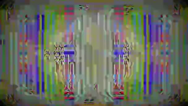 Kaleidoscope ornamental cyberpunk elegante fundo iridescente. Transformações fractais para uso criativo.Caleidoscópio ornamental cyberpunk elegante fundo iridescente. Transformações fractais para — Vídeo de Stock