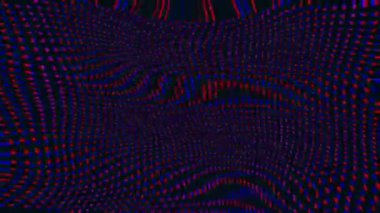 Dalgalı karışık renkli zarif neon bilim kurgu ışıltılı arka plan. 